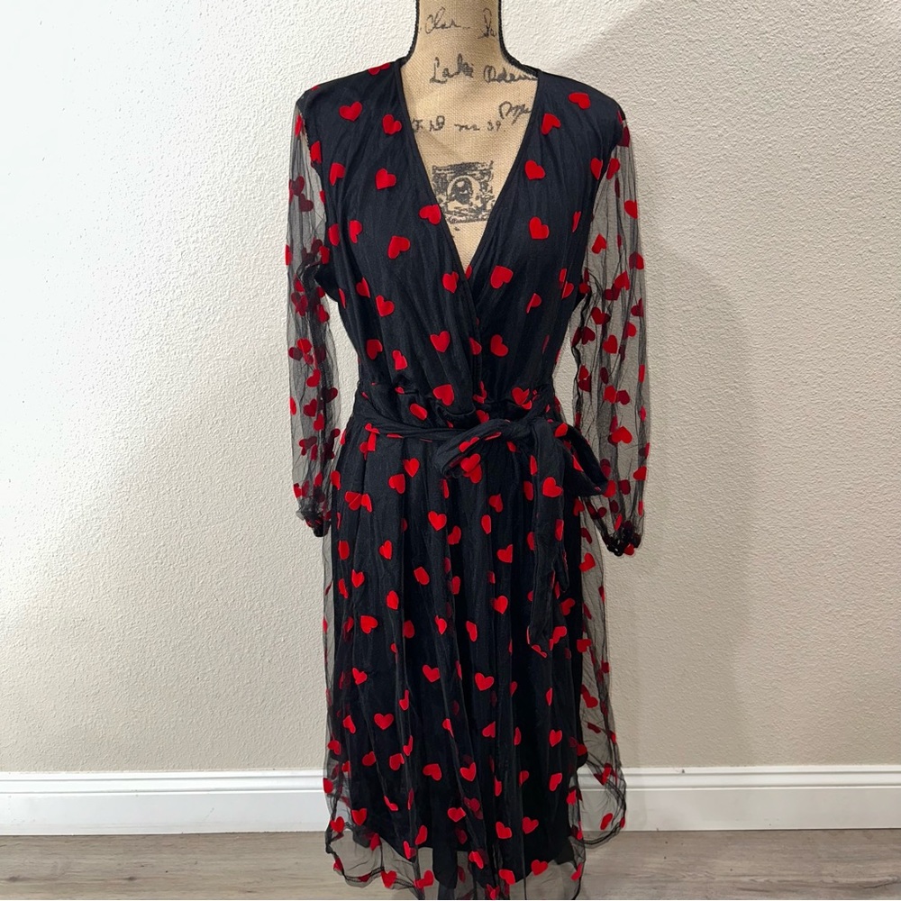 Heart pattern dress